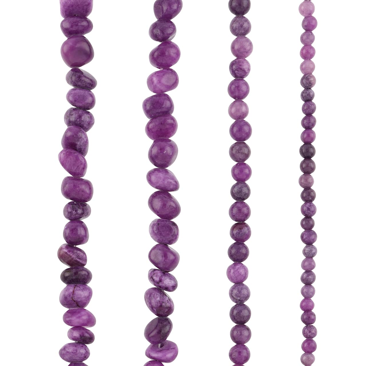 6 Pack: Dark Purple Quartz Beads by Bead Landing™